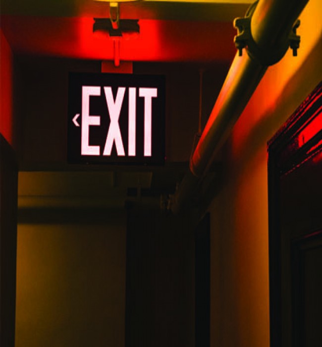 The vital importance of the EXIT light